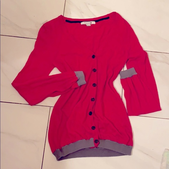 Contrast color Cardigan - Picture 3 of 7